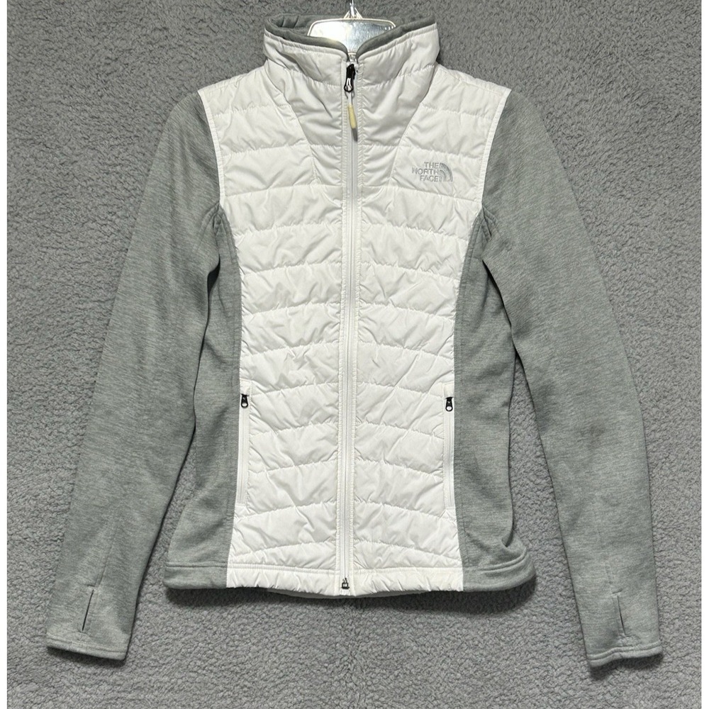 The North Face Jacket Women XS White Puffer Mashup Midweight Insulated Logo
